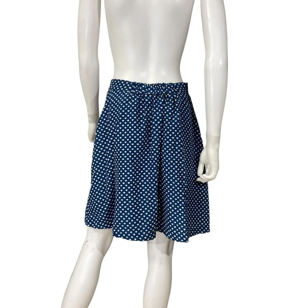 A-Line skirt Navy Blue with White Cherry 🍒